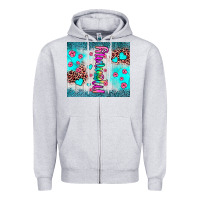 Mommy Leopard Turquoise Zipper Hoodie | Teevron