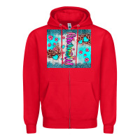 Red mommy leopard turquoise Zipper Hoodie - JahusDesignShop