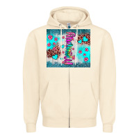 Sandshell mommy leopard turquoise Zipper Hoodie - JahusDesignShop