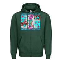 Sports Green mommy leopard turquoise Zipper Hoodie - JahusDesignShop