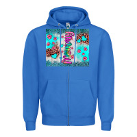 True Royal mommy leopard turquoise Zipper Hoodie - JahusDesignShop