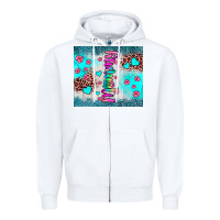 White mommy leopard turquoise Zipper Hoodie - JahusDesignShop