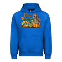 Cobalt Here Comes Fall Owl Urban Hoodie - LillyAllenDesigns
