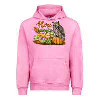 Fuchsia Pink Here Comes Fall Owl Urban Hoodie - LillyAllenDesigns