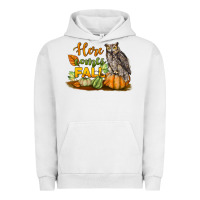 Pigment Lunar Rock Here Comes Fall Owl Urban Hoodie - LillyAllenDesigns