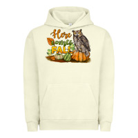 Pigment Pistachio Here Comes Fall Owl Urban Hoodie - LillyAllenDesigns