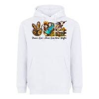 White peace love longhorn heifer Heavyweight Hoodie - LillyAllenDesigns