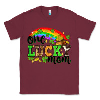 Burgundy One lucky mom St. Patricks Day Classic Tee - Neo Western