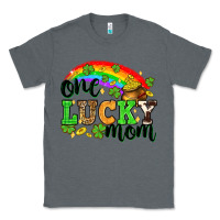 Charcoal Heather One lucky mom St. Patricks Day Classic Tee - Neo Western