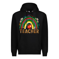 Black rainbow teacher Premium Hoodie - NancyCooperArtShop