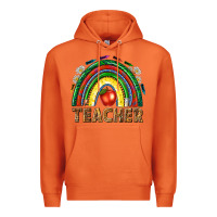 Carrot rainbow teacher Premium Hoodie - NancyCooperArtShop
