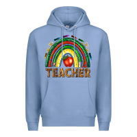 Colony Blue rainbow teacher Premium Hoodie - NancyCooperArtShop