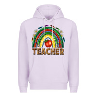Lilac rainbow teacher Premium Hoodie - NancyCooperArtShop