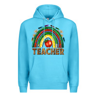 Ocean Blue rainbow teacher Premium Hoodie - NancyCooperArtShop