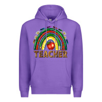Purple rainbow teacher Premium Hoodie - NancyCooperArtShop