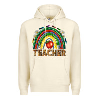 Sandshell rainbow teacher Premium Hoodie - NancyCooperArtShop