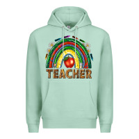Seafoam rainbow teacher Premium Hoodie - NancyCooperArtShop