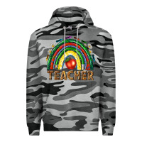 Slate Camo rainbow teacher Premium Hoodie - NancyCooperArtShop