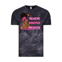 Cloud Black afro woman bun and religion faith prayer Vintage Tee - texasbilliewilder