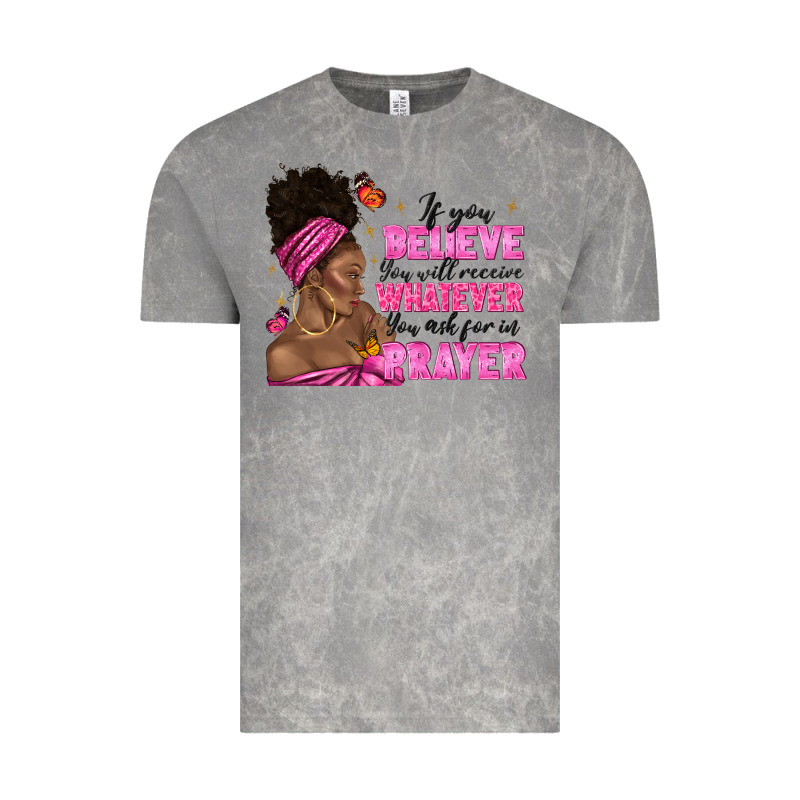 Afro Woman Bun And Religion Faith Prayer Vintage Tee by texasbilliewilder | Teevron