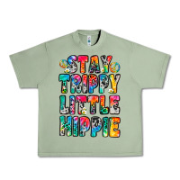Oil Green stay trippy little hippie Urban Heavy Tee - Zillion Design Studio