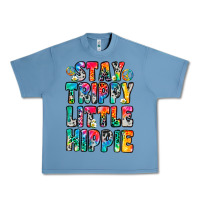 Pebble Blue stay trippy little hippie Urban Heavy Tee - Zillion Design Studio