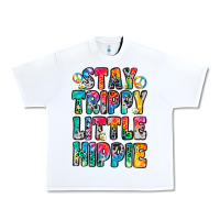 White stay trippy little hippie Urban Heavy Tee - Zillion Design Studio