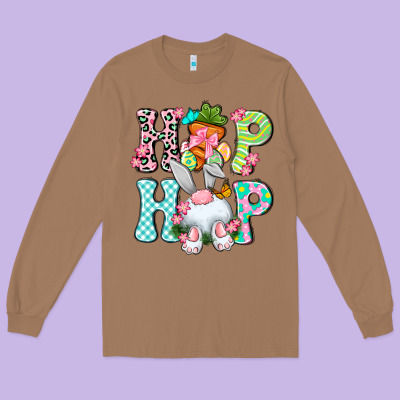 Hip Hop Happy Easter Long Sleeve Tee Designed By Neo Western