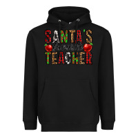 Black santa's favorite teacher Heavyweight Hoodie - Jasminsmagicworld