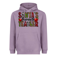 Lavender santa's favorite teacher Heavyweight Hoodie - Jasminsmagicworld
