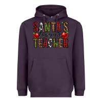 Plum santa's favorite teacher Heavyweight Hoodie - Jasminsmagicworld