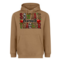Toasted Coconut santa's favorite teacher Heavyweight Hoodie - Jasminsmagicworld