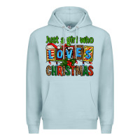 Blue Mist just a girl who loves christmas Premium Hoodie - AdoDesignShop