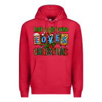 Cardinal just a girl who loves christmas Premium Hoodie - AdoDesignShop