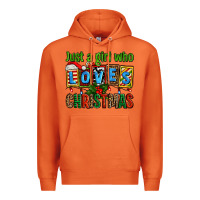 Carrot just a girl who loves christmas Premium Hoodie - AdoDesignShop
