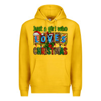 Lemon just a girl who loves christmas Premium Hoodie - AdoDesignShop