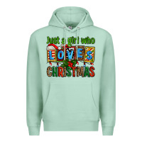 Seafoam just a girl who loves christmas Premium Hoodie - AdoDesignShop