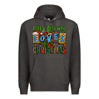 Smoke just a girl who loves christmas Premium Hoodie - AdoDesignShop