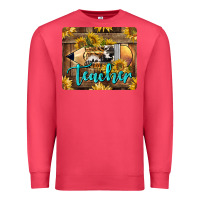 Cardinal Western Teacher Pencil With Sunflowers Premium Sweatshirt - LillyAllenDesigns