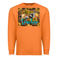 Carrot Western Teacher Pencil With Sunflowers Premium Sweatshirt - LillyAllenDesigns