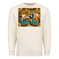 Sandshell Western Teacher Pencil With Sunflowers Premium Sweatshirt - LillyAllenDesigns