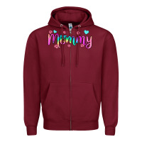 Burgundy mommy Zipper Hoodie - JahusDesignShop