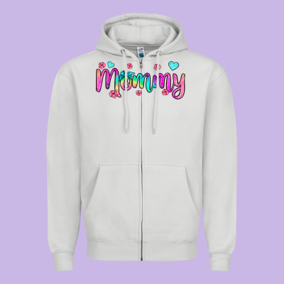 Mommy Zipper Hoodie Designed By Jahusdesignshop