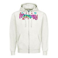 Oatmeal Heather mommy Zipper Hoodie - JahusDesignShop