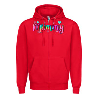 Red mommy Zipper Hoodie - JahusDesignShop