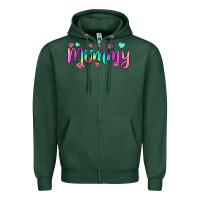 Sports Green mommy Zipper Hoodie - JahusDesignShop