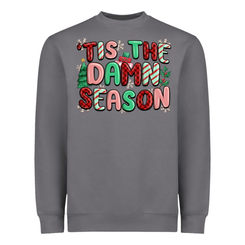 'tis The Damn Season Heavyweight Sweatshirt by MaliasSmallBusiness | Teevron