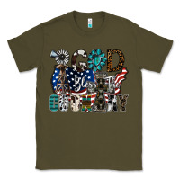 Army Green god bless the country Classic Tee - SublimationCraftShop