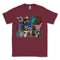 Burgundy god bless the country Classic Tee - SublimationCraftShop