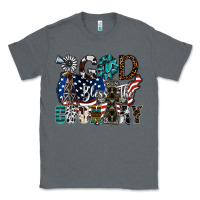 Charcoal Heather god bless the country Classic Tee - SublimationCraftShop